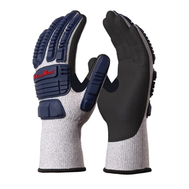LUVA CA45831 HARD WORK DANNY CINZA/AZUL