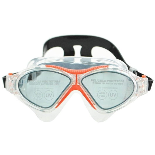 ÓCULOS ÔMEGA SWIN MASK SPEEDO LARANJA/FUMÊ