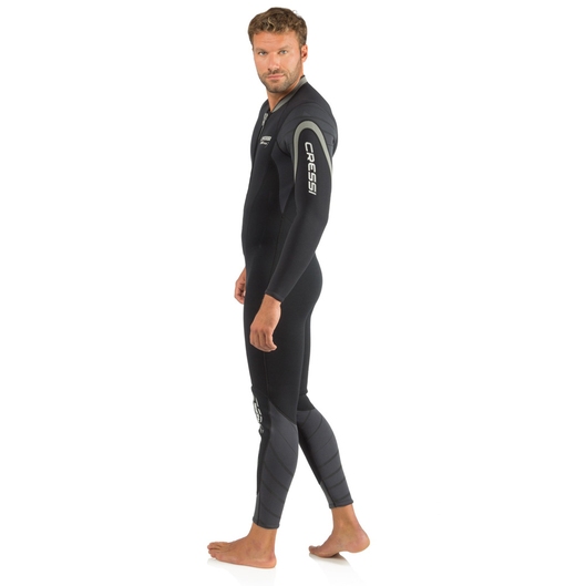 MACACÃO MASCULINO BAHIA FLEX 2.5MM CRESSI PRETO/CINZA