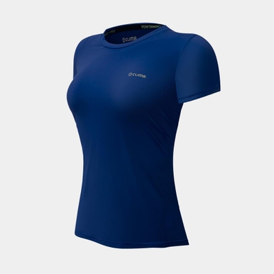 BLUSA DRY TECH FEMININA MANGA CURTA 4CLIMB AZUL MARINHO