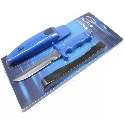 FACA HAMMER COM PONTA SEA SUB AZUL