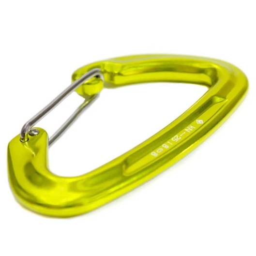 MOSQUETÃO ALUMINIO RETO 25KN USCLIMB AMARELO NEON