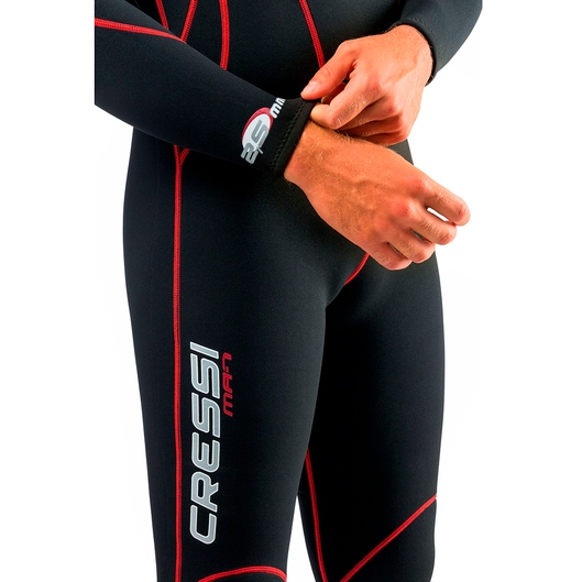 MACACÃO MAYA 2.5MM LONGO MASCULINO CRESSI PRETO/VERMELHO