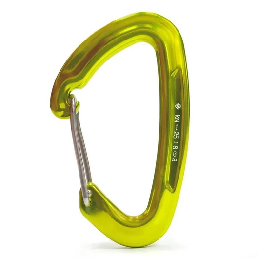 MOSQUETÃO ALUMINIO RETO 25KN USCLIMB AMARELO NEON
