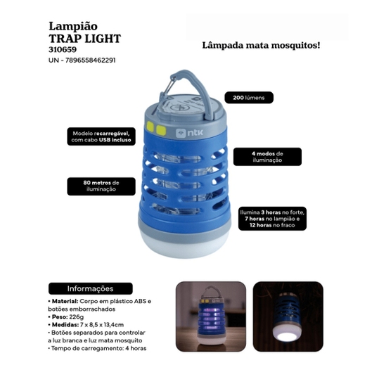 LAMPIÃO TRAP LIGHT NAUTIKA