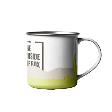 CANECA AÇO ESMALTADA HAWAPI BRANCO