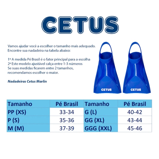 NADADEIRA MARLIN CETUS AZUL