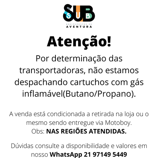 CARTUCHO DE GÁS TEKGAS NAUTIKA