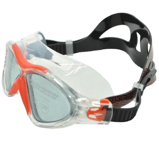 ÓCULOS ÔMEGA SWIN MASK SPEEDO LARANJA/FUMÊ