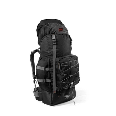 MOCHILA MONTANHA 75 TRILHAS E RUMOS PRETO/CINZA