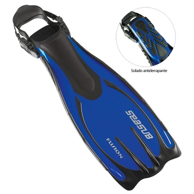 NADADEIRA FUSION ABERTA SEASUB AZUL