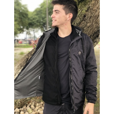 JAQUETA SILENCE TRICLIMATE MASCULINA CONQUISTA PRETO