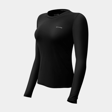 BLUSA  DRY TECH FEMININA MANGA LONGA 4CLIMB PRETO
