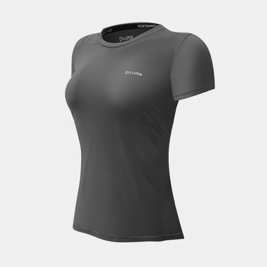 BLUSA DRY TECH FEMININA MANGA CURTA 4CLIMB CINZA