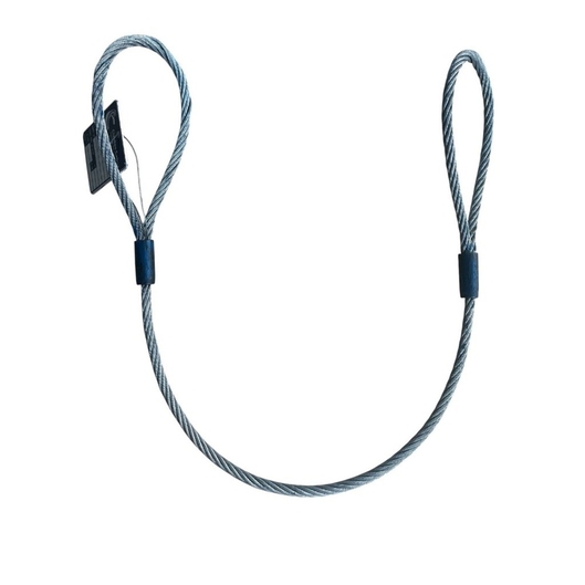 ESTROPO DE CABO DE AÇO GALV 3/8 6X19 1M CIA DOS CABOS