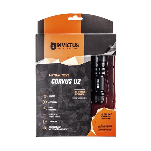 LANTERNA CORVUS U2 RECARREGÁVEL INVICTUS