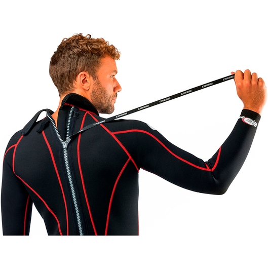 MACACÃO MAYA 2.5MM LONGO MASCULINO CRESSI PRETO/VERMELHO