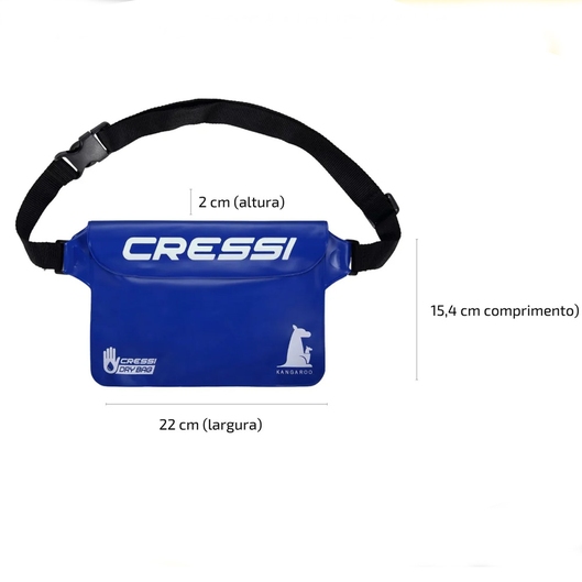 POCHETE ESTANQUE KANGAROO CRESSI AZUL