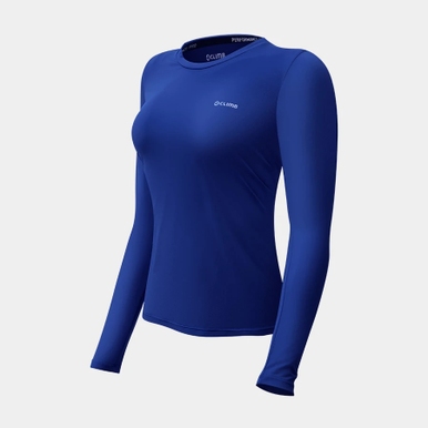 BLUSA  DRY TECH FEMININA MANGA LONGA 4CLIMB AZUL MARINHO