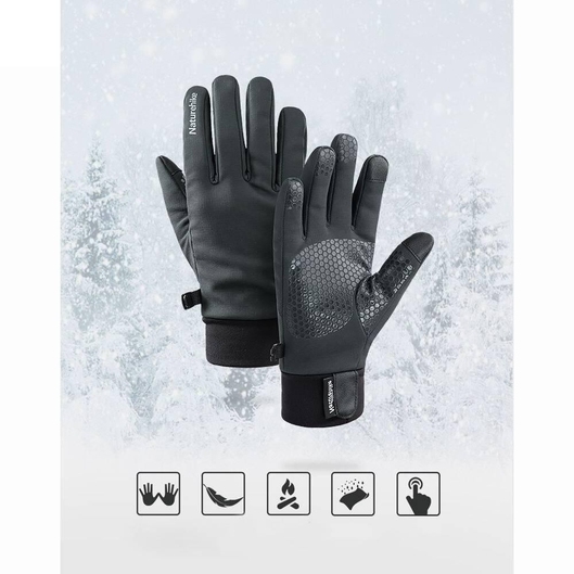 LUVA WINDPROOF TOUCH SCREEN INSULATION NATUREHIKE PRETO