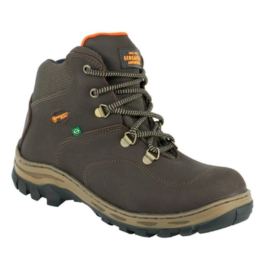 BOTA ADVENTURE DE TRILHA UNISEX EM COURO PS-410 ECOSAFETY CAFÉ