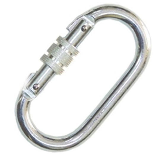 MOSQUETÃO AÇO OVAL C/ ROSCA 23KN VICSA