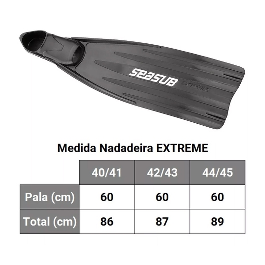 NADADEIRA EXTREME SEASUB PRETO