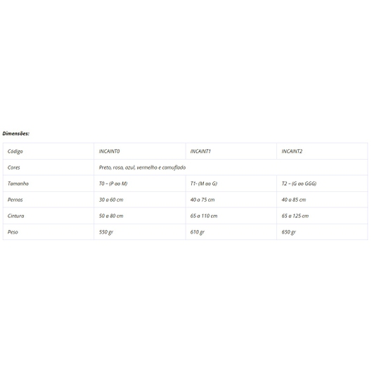 CINTO INCAIN INNOVA SAFETY PRETO