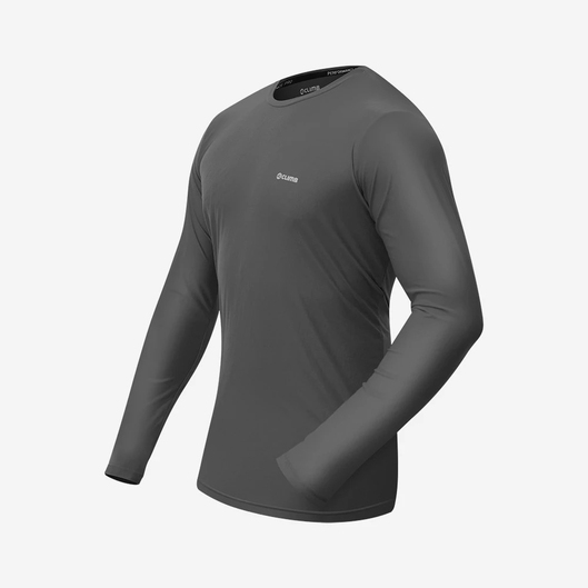 BLUSA  DRY TECH MASCULINA MANGA LONGA 4CLIMB CINZA