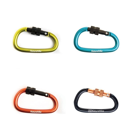 MINI MOSQUETÃO CHAVEIRO SCREW 8CM NATUREHIKE LARANJA