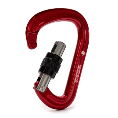 MOSQUETÃO ALUMINIO HMS TRV ROSCA 28KN USCLIMB VERMELHO