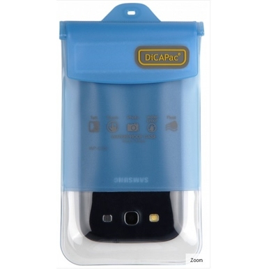 CAPA AQUATICA SMARTPHONES UNIVERSAL WP- C25I DICAPAC AZUL/TRANS