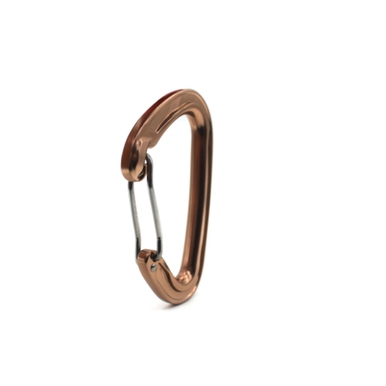 MOSQUETÃO ALUMINIO ARAMIDO CURVO 22KN SIDEUP BRONZE