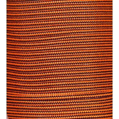 CORDELETE 4MM (O METRO) PLASMÓDIA LARANJA/PRETO