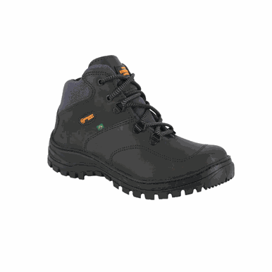 BOTA ADVENTURE DE TRILHA UNISEX EM COURO PS-410 ECOSAFETY PRETO