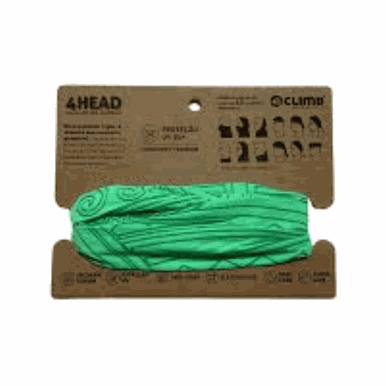BANDANA 4HEAD DRY TECH 4CLIMB VERDE ESMERALDA ESTAMPADO