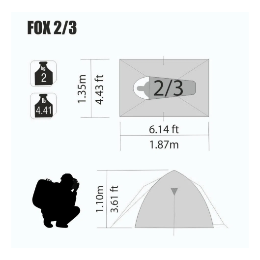 BARRACA FOX 2/3 NAUTIKA