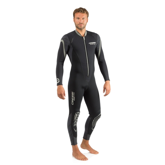 MACACÃO MASCULINO BAHIA FLEX 2.5MM CRESSI PRETO/CINZA